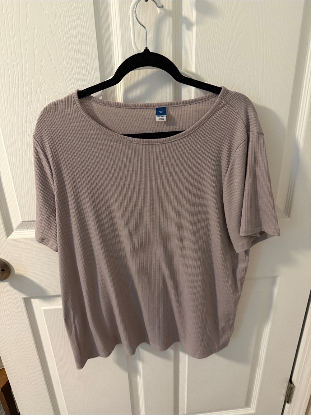 Old Navy Short-Sleeve Ribbed Tee - Mauve Taupe